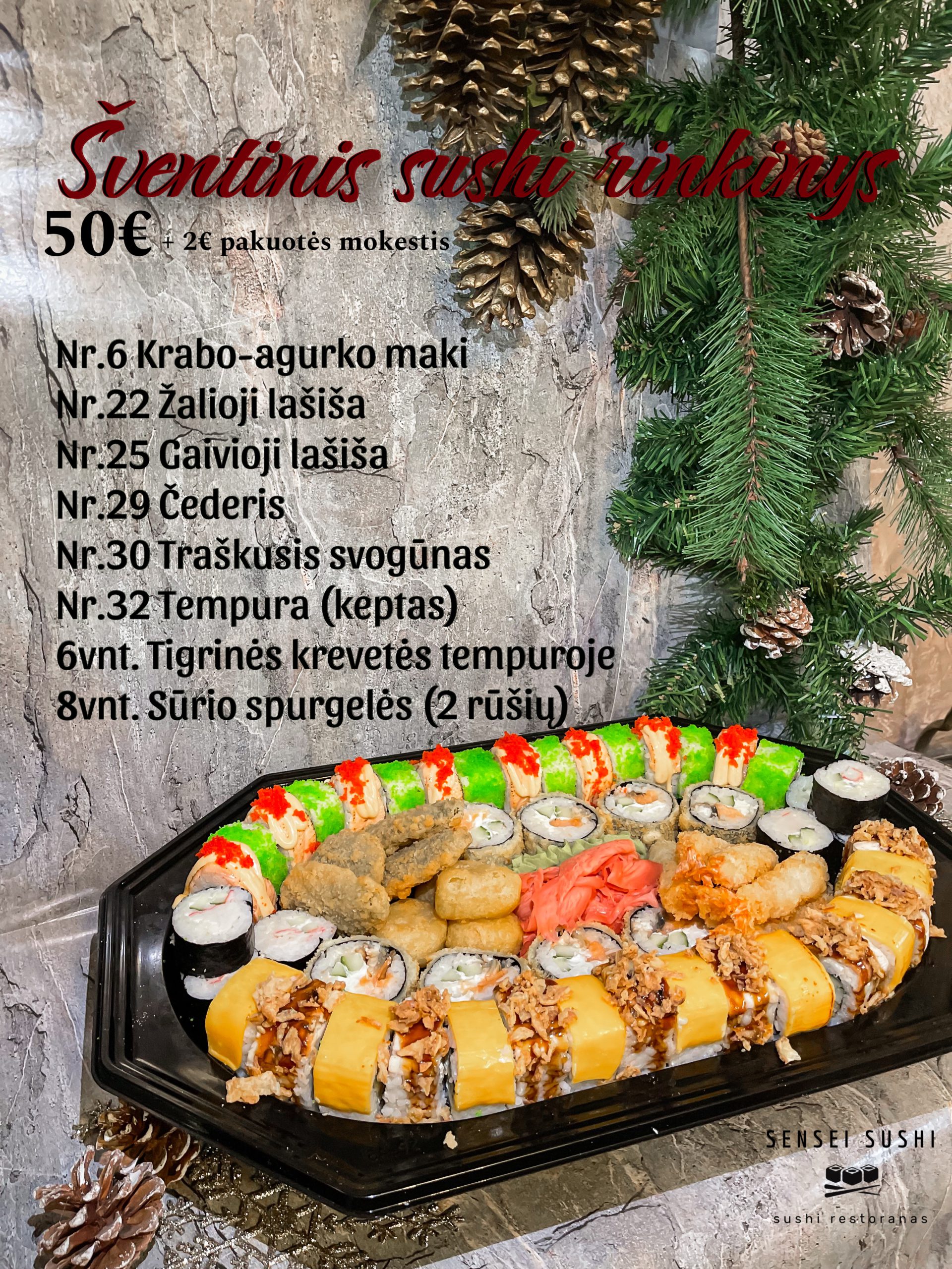 Šventinis sushi rinkinys!